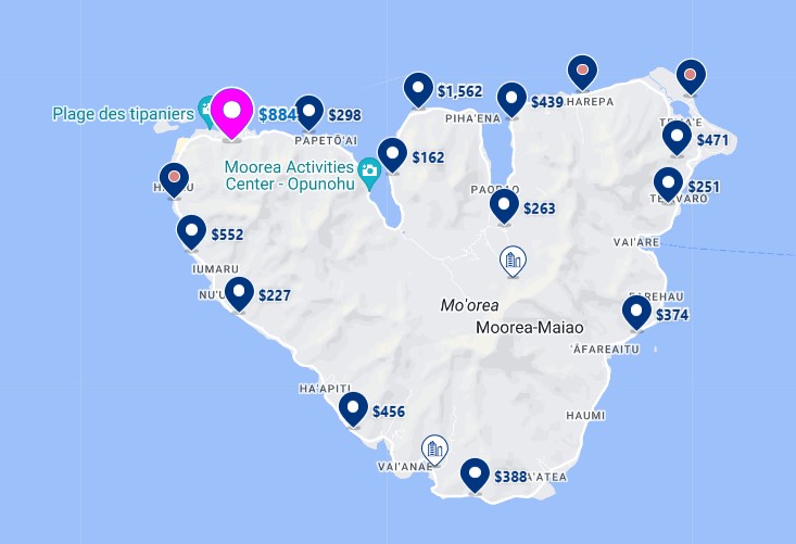 Map Hotel Fenua Mata'i'oa
