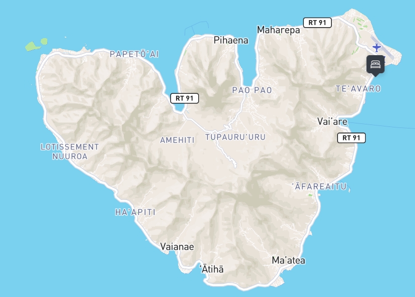 Map of Sofitel Kia Ora Moorea Beach Resort